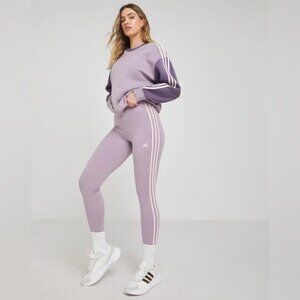 Adidas Purple High-Waisted Leggings | M